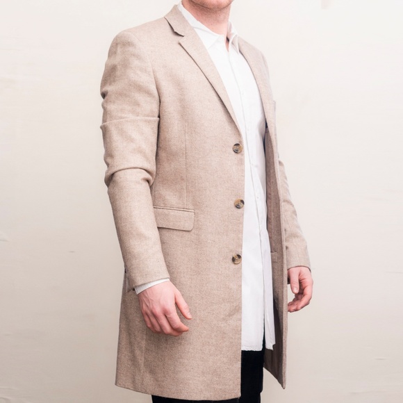 Topman Light Wool Men's Overcoat, size 42 US - Picture 3 of 5